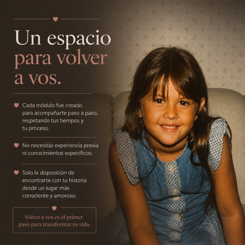 "Donde nació la herida" Un viaje profundo hacia tu niño interior